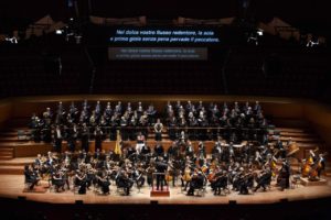 Roma, Auditorium Parco della Musica 09 02 2017 Orchestra e Coro dell'Accademia Nazionale di Santa Cecilia Schumann Il Paradiso e la Peri Daniele Gatti direttore Angel Blue soprano (Peri) Regula Mühlemann soprano (Fanciulla e Quartetto) Jennifer Johnston mezzosoprano (L'angelo e mezzosoprano solo) Martina Mikelic contralto (Quartetto) Brenden Gunnell tenore (Tenore solista) Patrick Grahl tenore (Giovinetto, Quartetto) Georg Zeppenfeld basso (L'uomo, Baritono solo, Quartetto, Gazna) Maria Chiara Chizzoni soprano Patrizia Roberti soprano Francesca Calò contralto Tiziana Pizzi contralto ©Musacchio & Ianniello